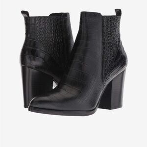 Marc Fisher croc embossed Women's Ankle Boots